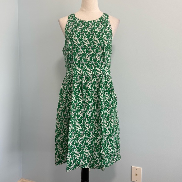J. Jill Dresses & Skirts - J Crew Women’s Sleeveless Green Lined Dress Size 10